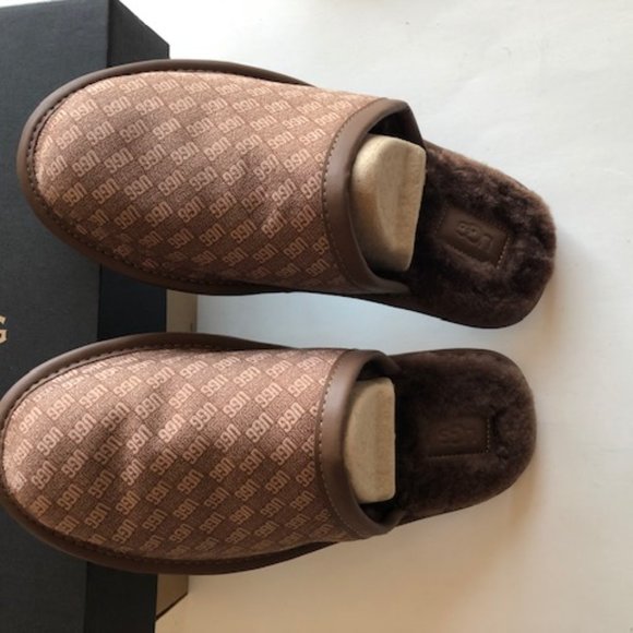 UGG Scuff Logo Jacquard slip-on slipper. Size: 10, 11 - Picture 4 of 11